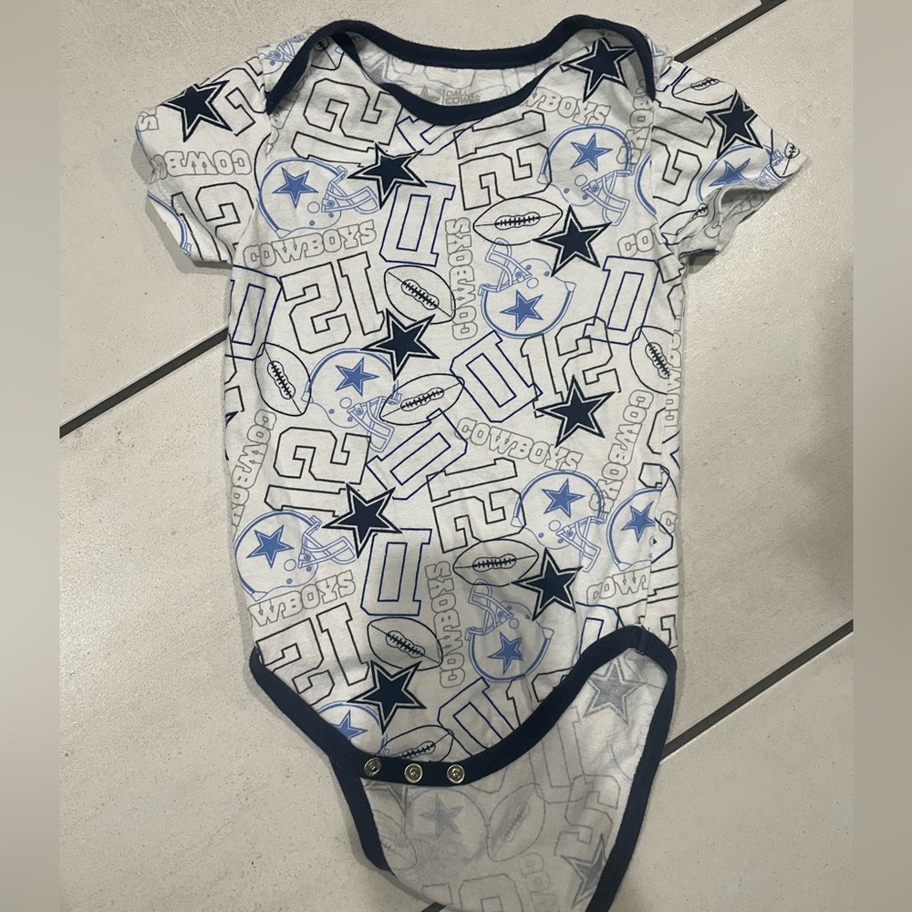 NFL Blue and White Bodysuit Playful Design